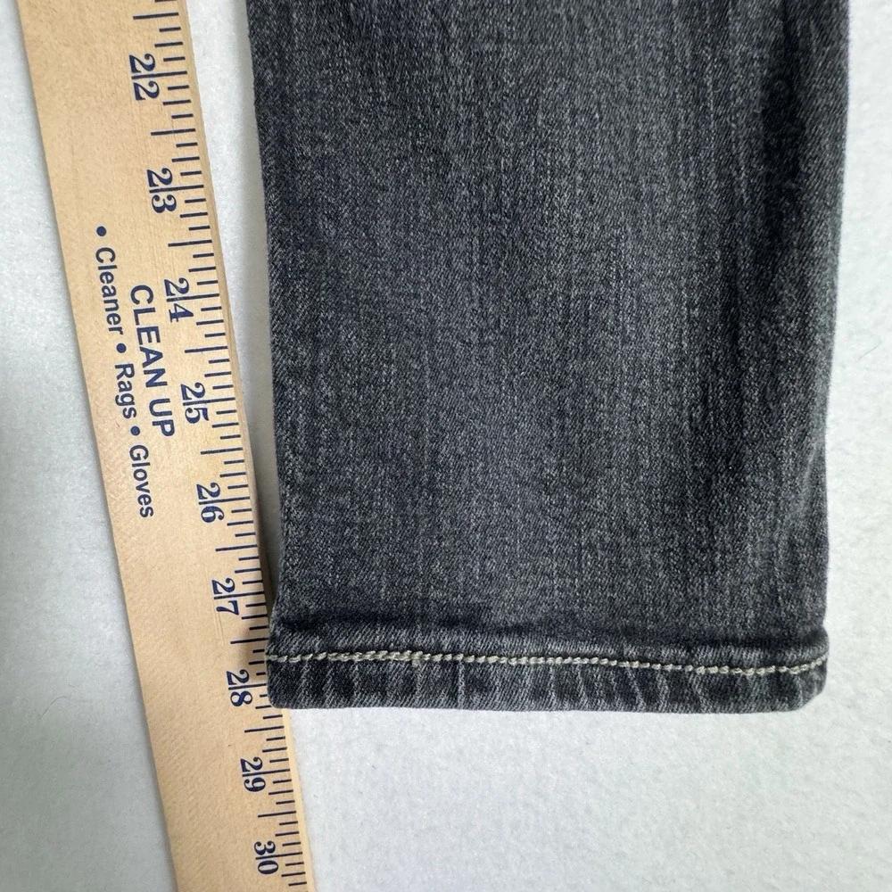 Seven7 Jeans Skinny Straight Leg‎ Girls 14 Black Wash Embroidered Pockets